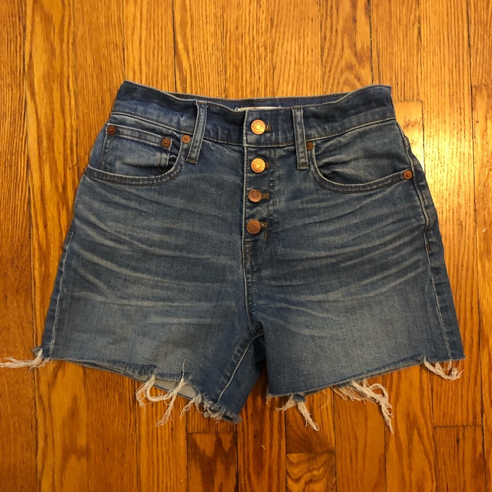 Madewell Button-Front Jean Shorts